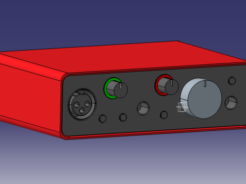 FocusRite Solo 3세대 오디오 카드 3D 모델