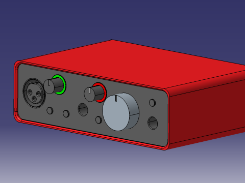 FocusRite Solo 3세대 오디오 카드 3D 모델