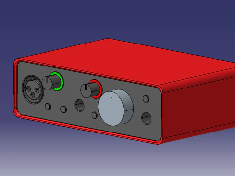 FocusRite Solo 3th generation audio card 3D Model