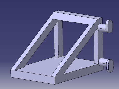 벽면 플러그로 충전하는 동안 휴대폰 홀더 3D 모델