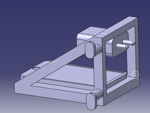 दीवार के प्लग पर चार्ज करते समय फ़ोन होल्डर 3D मॉडल