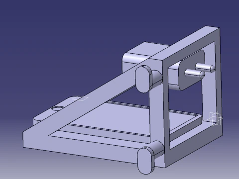 Phone holder while charging on a wall plug 3D Model
