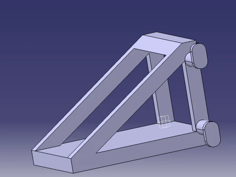 Phone holder while charging on a wall plug 3D Model