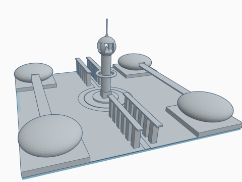 미래중심도시 3D 모델