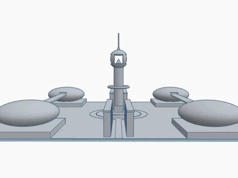 Futuristic central city 3D Model
