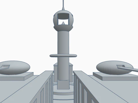 Futuristic central city 3D Model