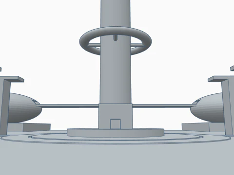 Futuristic central city 3D Model