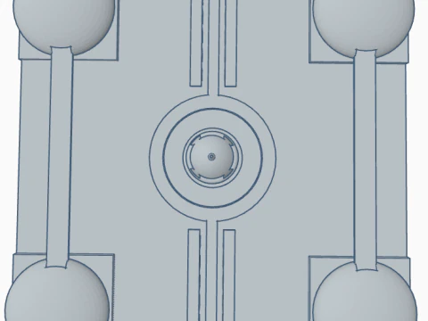 Futuristic central city 3D Model