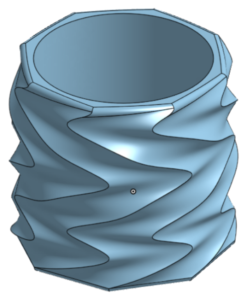 Flower Pot Penci lHolder Modelo de Impressão 3D .c4d .max .obj .3ds .fbx .stl .blend 