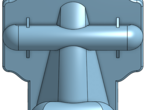 Cell Phone Holder Passive Amp 3D Print Model
