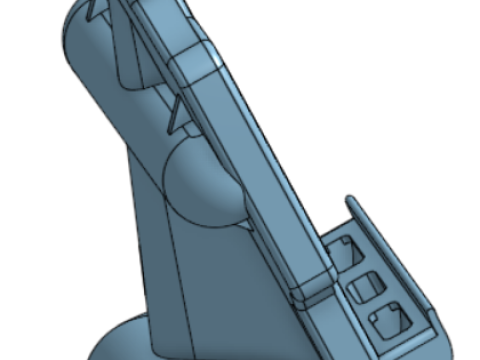 Cell Phone Holder Passive Amp 3D Print Model