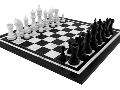 SCACCHI IN MARMO Modello 3D