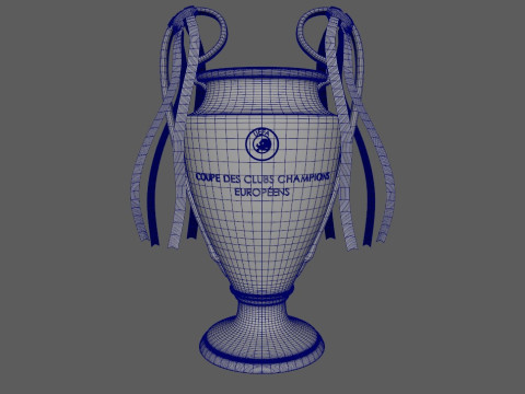 CHAMPIONS LEAGUE TROPHY Modello 3D