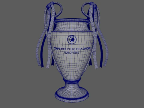 CHAMPIONS LEAGUE TROPHY 3D Model