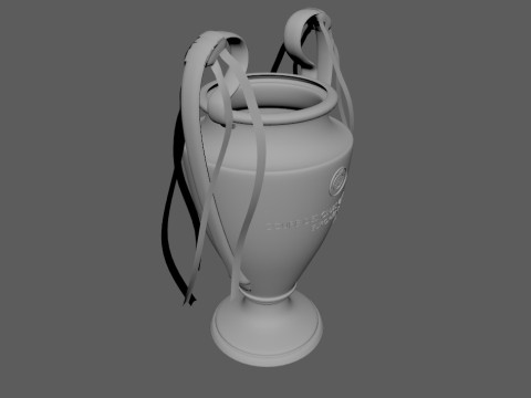 CHAMPIONS LEAGUE TROPHY Modello 3D
