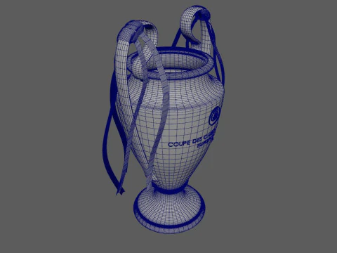 CHAMPIONS LEAGUE TROPHY 3D Model