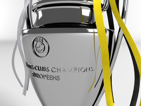 CHAMPIONS LEAGUE TROPHY Modello 3D