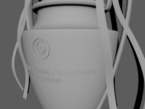 CHAMPIONS LEAGUE TROPHY Modello 3D