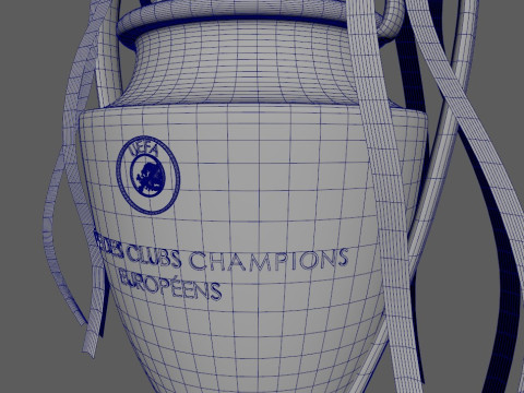 CHAMPIONS LEAGUE TROPHY Modello 3D