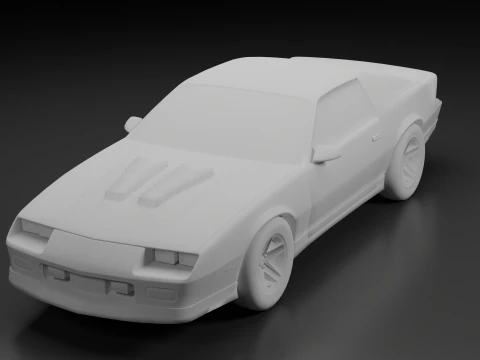 Chevrolet Camaro 1990 Classic American Muscle Car STL File for 3D Printing 3D Print Model
