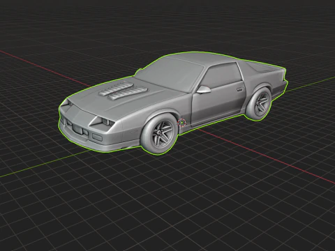 Chevrolet Camaro 1990 Classic American Muscle Car STL File for 3D Printing 3D Print Model