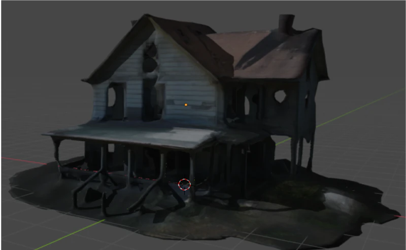Casa abandonada Modelo 3D .c4d .max .obj .3ds .fbx .stl .blend
