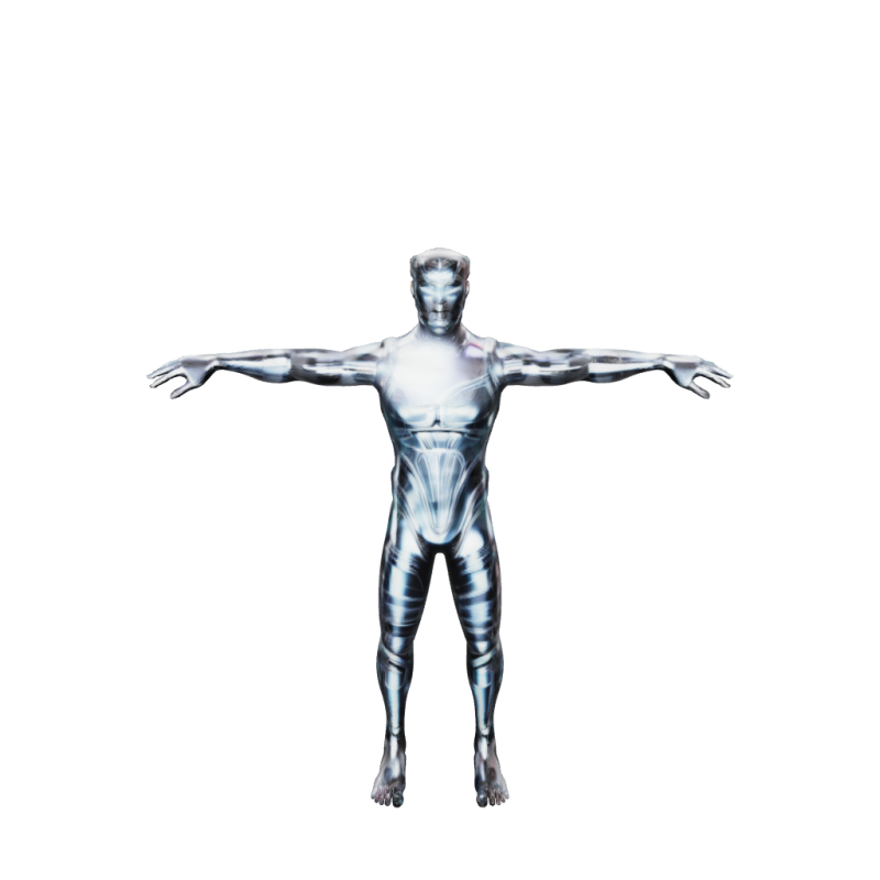 Futuristic cyborg man 3Dモデル .c4d .max .obj .3ds .fbx .stl .blend 