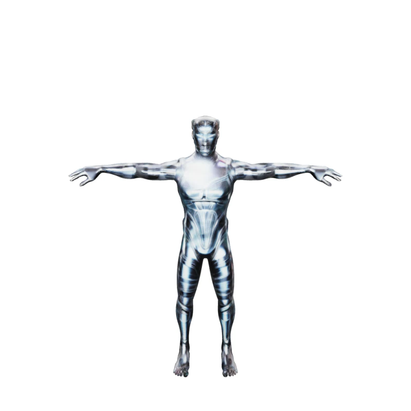 Futuristic cyborg man 3D Model .c4d .max .obj .3ds .fbx .stl .blend 
