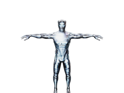 Futuristic cyborg man 3Dモデル