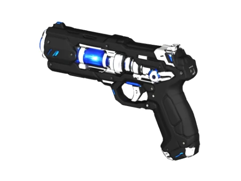A futuristic sci-fi pistol 3D Model