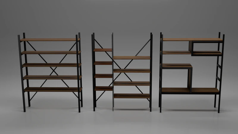 Shelving 3D Model .c4d .max .obj .3ds .fbx .stl .blend 