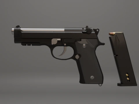 Pistola M9 Modello 3D