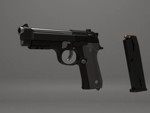 Pistola M9 Modello 3D