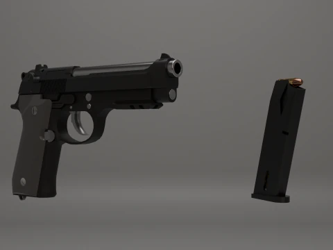 Pistola M9 Modello 3D