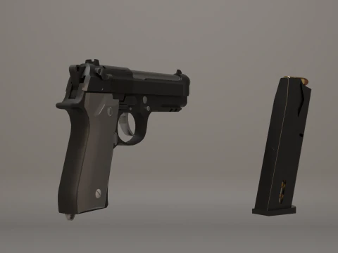 Pistola M9 Modello 3D