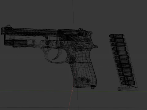 Pistola M9 Modello 3D