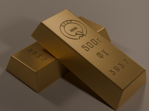 Gold Bar 3D Model