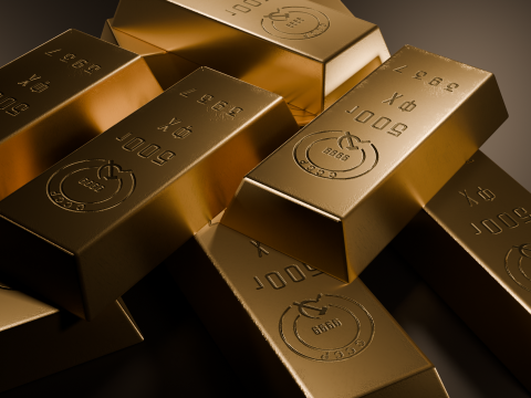 Gold Bar Modello 3D