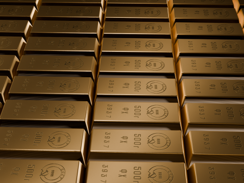 Gold Bar Modello 3D