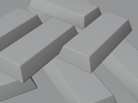 Gold Bar Modello 3D