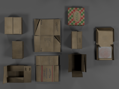 Trash Kit Modelo 3D