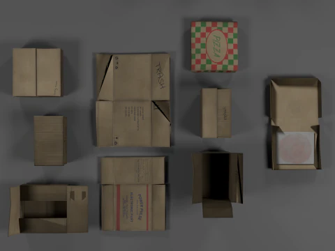 쓰레기 키트 3D 모델