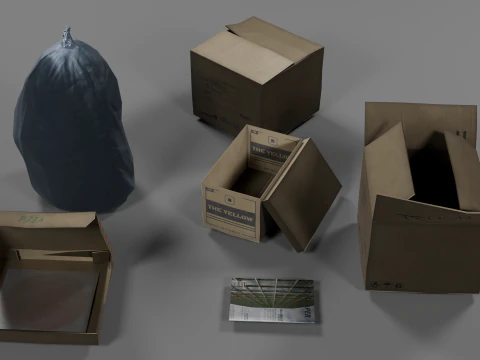 Kit de lixo Modelo 3D