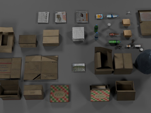 Trash Kit 3D Model
