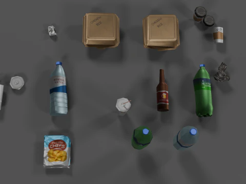 Kit de lixo Modelo 3D