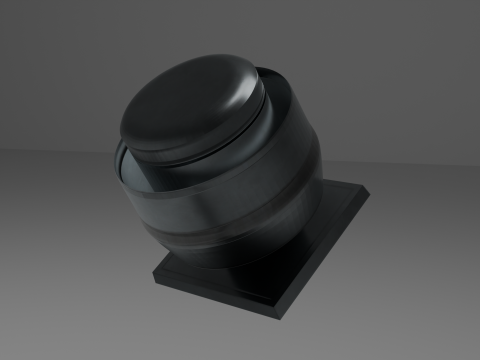Air vent Low poly 3D Model