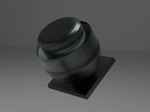 Air vent Low poly 3D Model