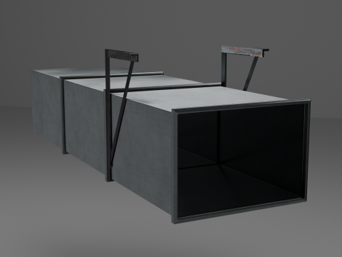 Air vent Low poly 3D Model