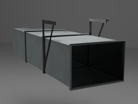 Air vent Low poly 3D Model