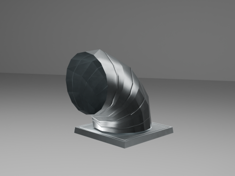 Air vent Low poly 3D Model